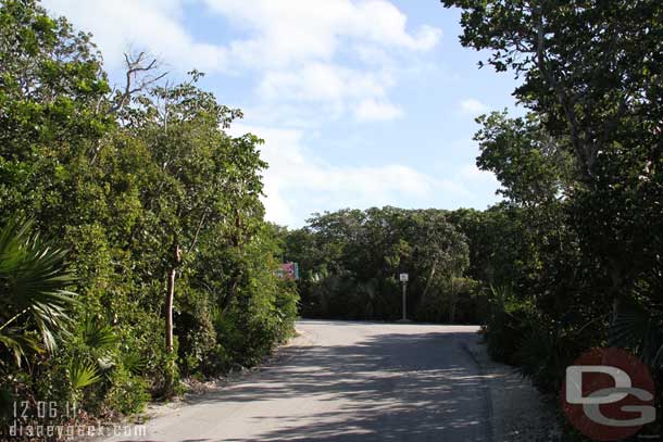 After a while came to a fork in the road.  The trail forms a circle at this point.  You are directed to go right and around it counter clockwise.