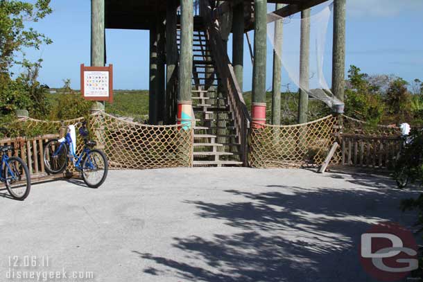 Some bike parking around the base.  The group that passed me were just finishing up at the tower when I arrived.