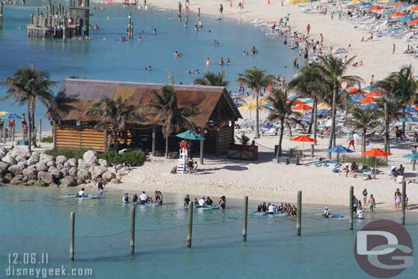 Some sort of activity going on in the snorkeling space.