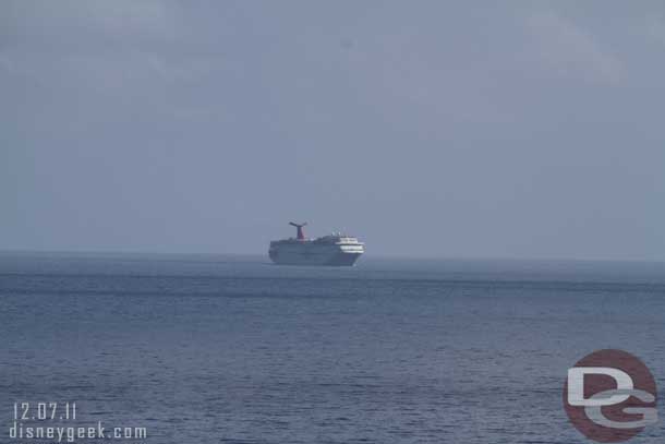 A better shot of the Carnival ship that was sitting nearby.