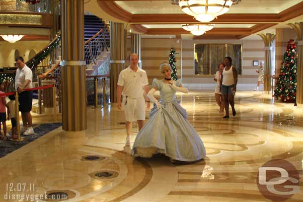 Cinderella on the move to her photo location.