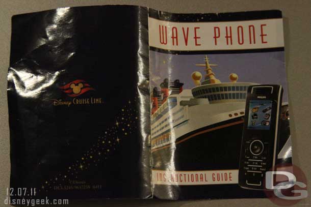 Realized I showed the Wave Phone instructions but never the phone... here is the outer cover which included a shot of the phone.