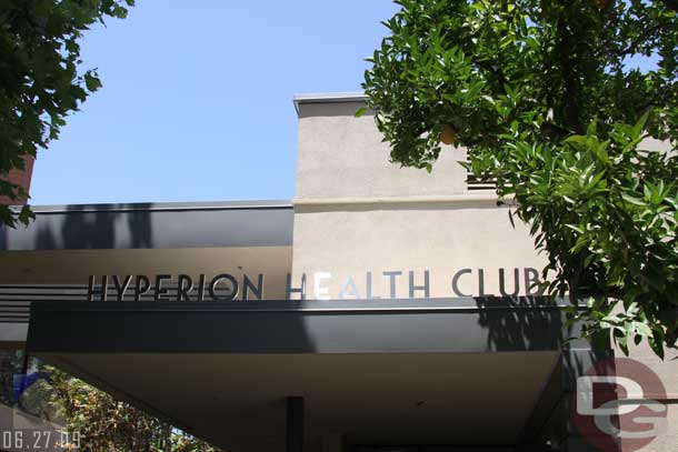 The Health Club is across the street from the store