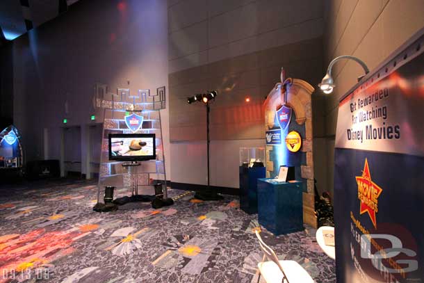 The first kiosk was for the Disney Movie Rewards