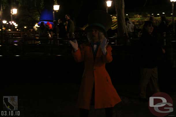 The Mad Hatter thought he controlled the lights by clapping.