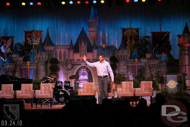 Then Steven Clark (the head of D23) took the stage.  He announced there were 1,300 guests from 39 states and 7 countries in attendance.