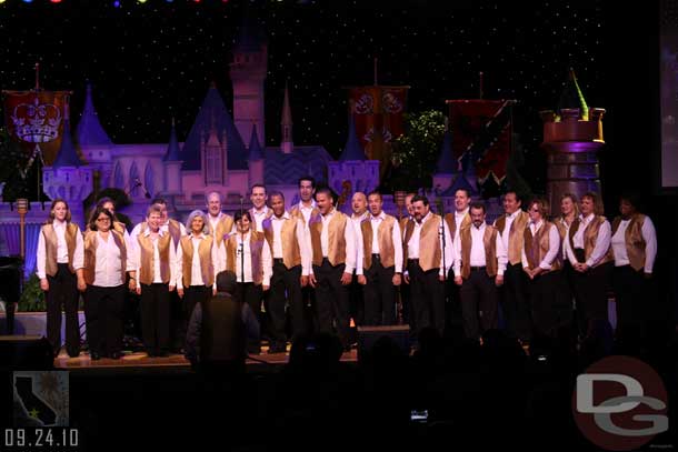 To close out the evening the Melo-D 23 took to the stage for a medley of Sherman Brothers tunes