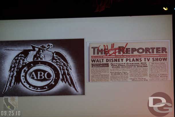 Announcements of the TV show, that secured the funding for the park.