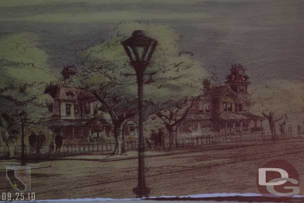 Notice the buildings at the end of Main Street.