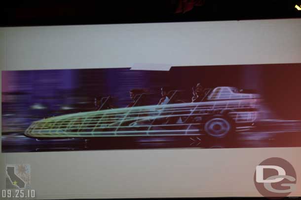 A slide that brought a chuckle from the audience about a future transport system that was never built!  (or was it?)