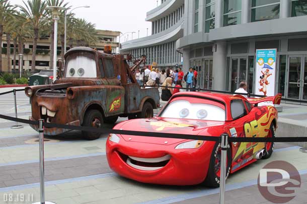 Mater and Lightening were out front to greet everyone.