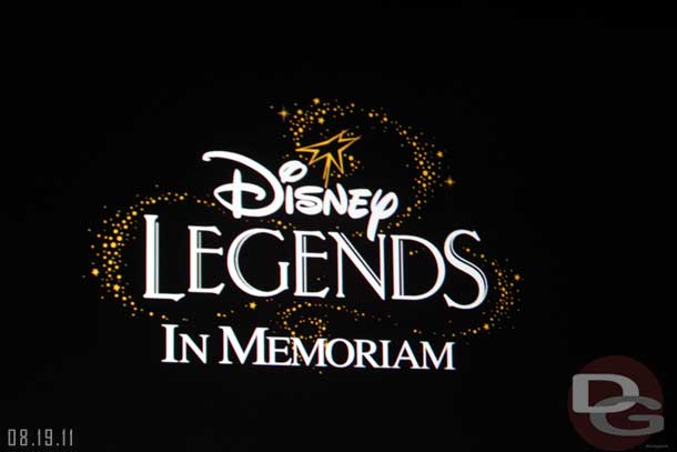 First up a look at those Legends that passed since the last ceremony.