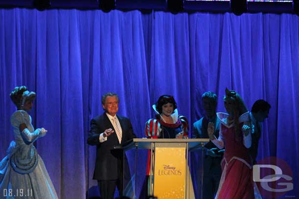 Regis accepting his award.  (I skipped several but will include them in the full update next week)