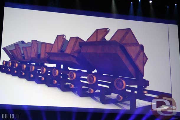 A 3D Viz of the mine train