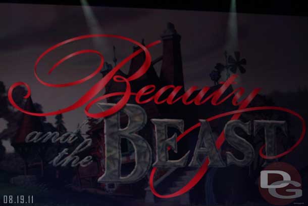 First up Beauty and the Beast