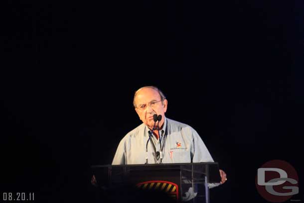 Marty Sklar was the MC for the event.