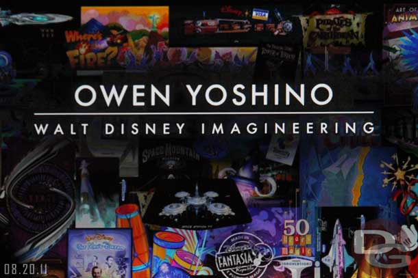 Next up Owen Yoshino who is a Principal Concept Designer / Artist