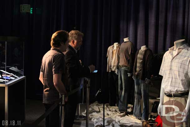 Rob Klein showing Daniel Roebuck around the Lost exhibit.