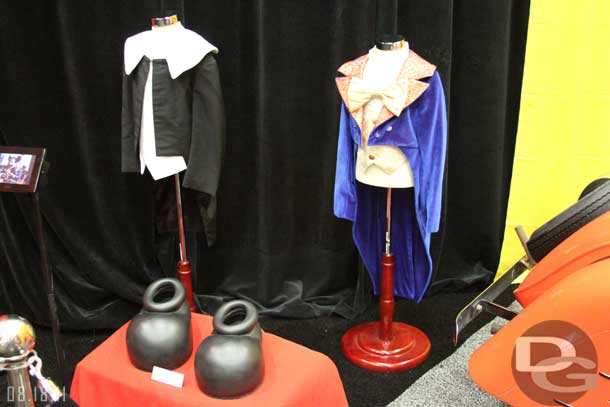 Some Mickey costumes near by