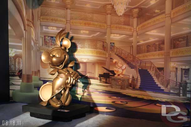 The Minnie statue that will be in the Fantasy.