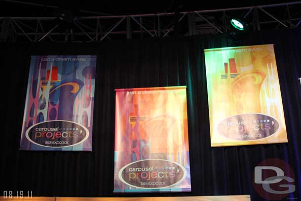 Some of the banners on the walls