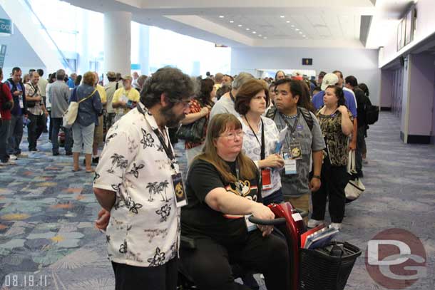 The front of the line.