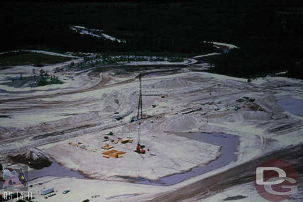 Here you can see the Rivers of America in the distance taking shape.