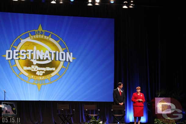 The 2011 Walt Disney World Ambassadors greet us.