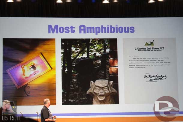 Some Toad references around WDW (left to right.. in the Winnie the Pooh attraction, the Haunted Mansion graveyard, and on the desk in Mickeys dressing room).