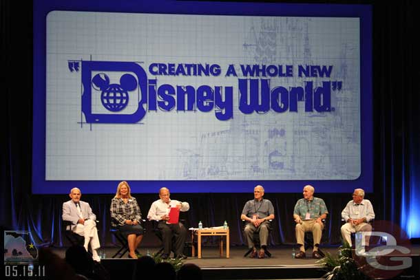 From left to right - Orlando Ferrante, Debby Dane Browne, Marty Sklar, Bob Foster, Ron Logan, and Bob Gurr