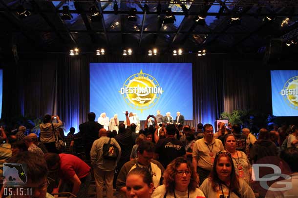 Quite a few D23 guests hopped up to get the shot.