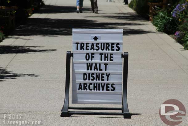This afternoon I had a great opportunity to preview the upcoming D23 Presents Treasures of the Walt Disney Archives at the Reagan Library.