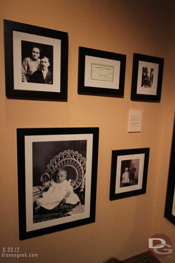 This first wall featured some old family photos.