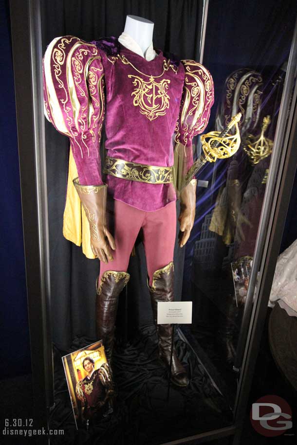 A closer look at the Enchanted princes costume.