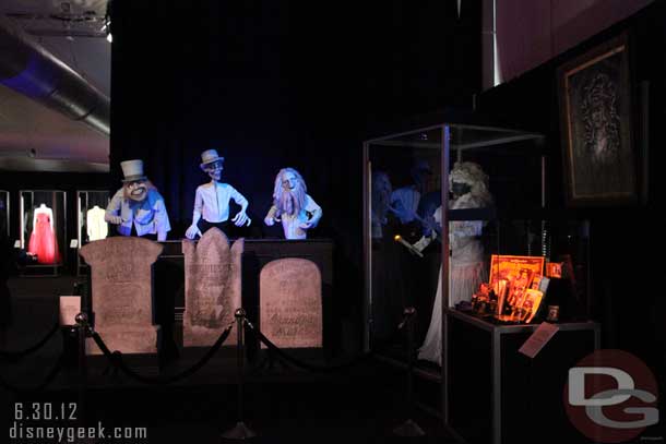 Next up a Haunted Mansion display featuring mostly items from Walt Disney World.