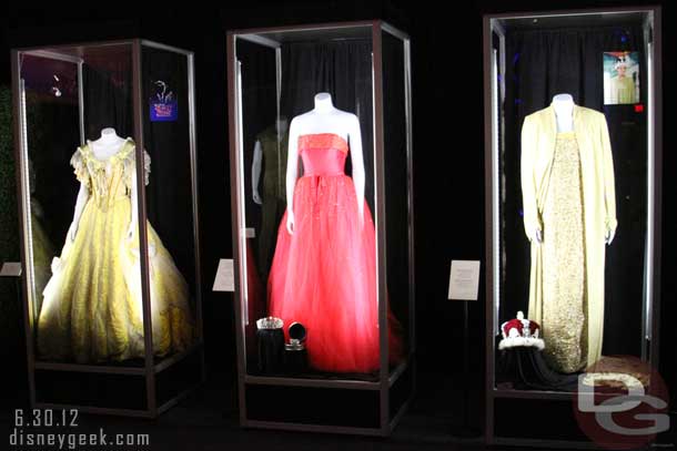 From right to left two dresses from the Princesses Dairies and then Belles gown from Broadway.