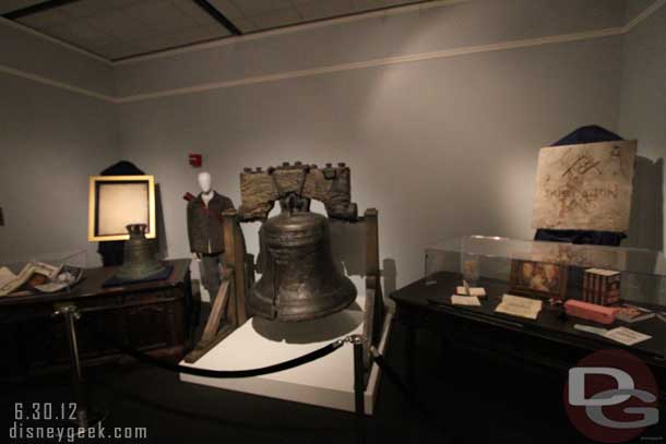 Next up a room with National Treasure items.