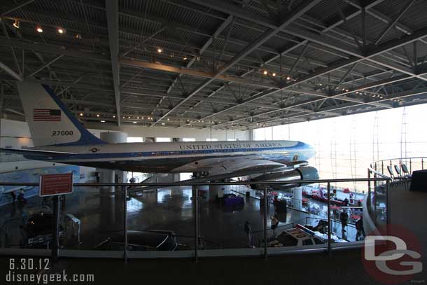 Did a quick tour of Air Force One before 5:00pm and closing.