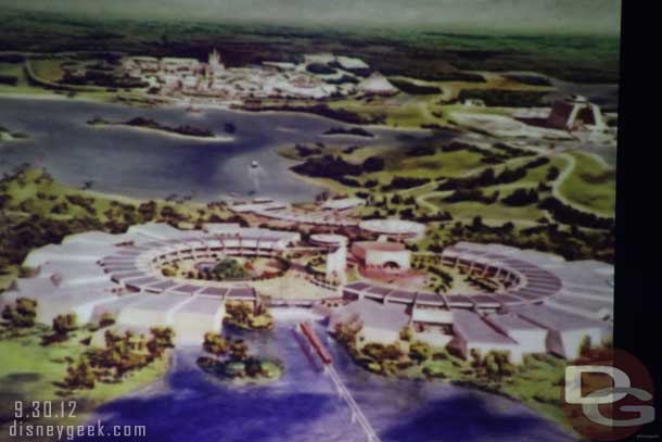 An early rendering of where World Showcase could go.  