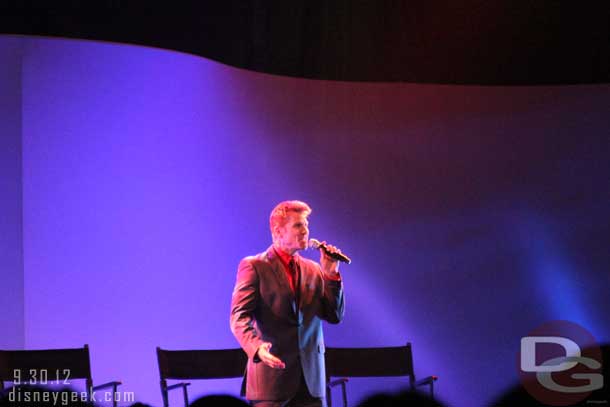 Billy Flanigan came out to sing Golden Dream (Billy performed at the opening ceremonies for EPCOT)