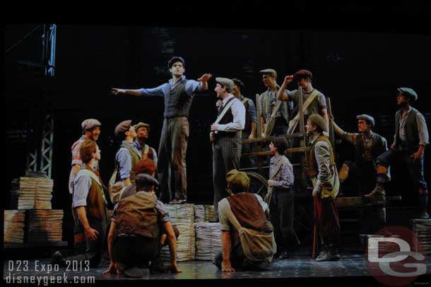 Images from the Newsies musical