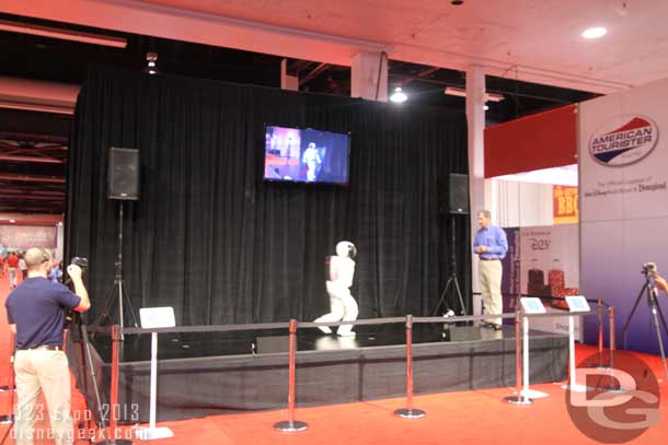 Sponsors of the Expo had booths set up in another area.  The Honda one featured Asimo.