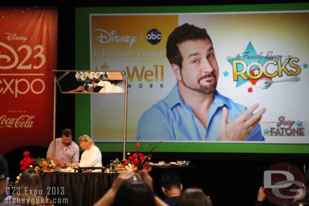 Through out the event there were guest appearances, demonstrations, and events there.  Here is Joey Fatone doing a cooking demonstration.