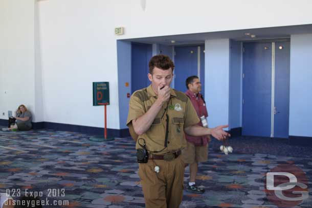 While in line for the Broadway and Beyond this cast member was entertaining us a bit and interacting with guests.  