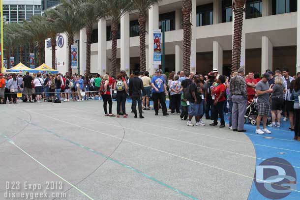 Some empty queue space today.. I think more guests were in the arena queue.