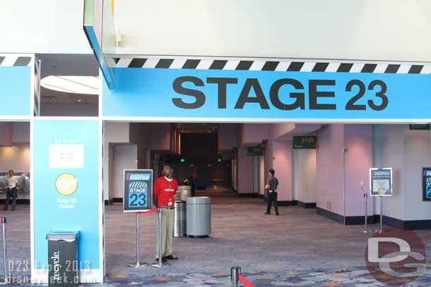 A look at the Stage 23 venue which was a large room on the third floor.