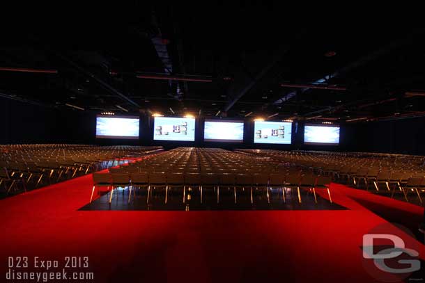 Took a peek into the overflow room for the arena.  It looked very nice and a great alternative.  This was between events so it was not in use.