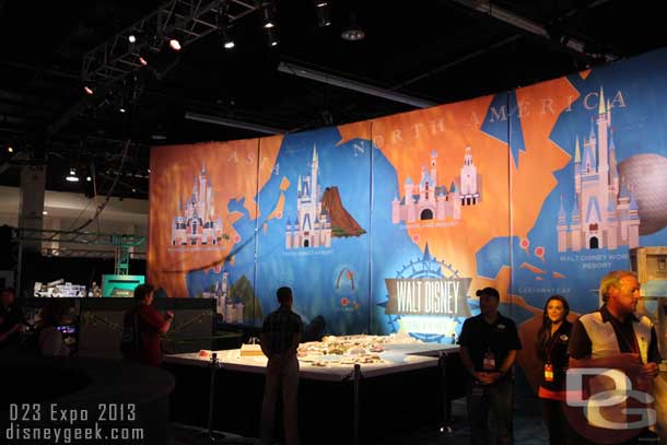 Once you stepped through the door and inside you were met with a large model of Disney Springs, the new Downtown Disney coming to Walt Disney World.