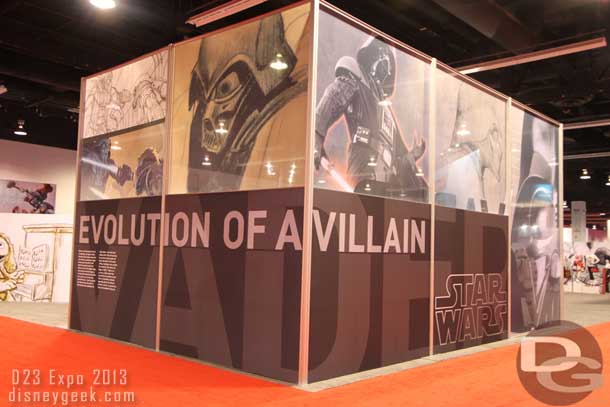 Disney Consumer Products had a large area on the main floor at the D23 Expo.  First up a look at Darth Vader: The Evolution of a Villain