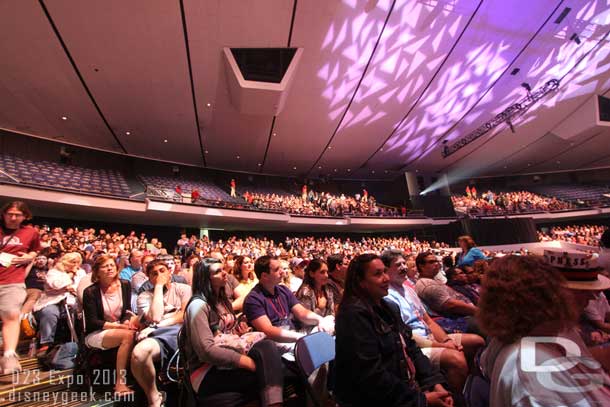 They still had several sections to fill in the upper deck.  It was taking a while to get everyone seated.